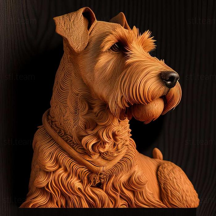 3D model Welsh Terrier dog (STL)